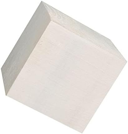 Partykindom 1pc simples cubo de madeira branca cubo prático foto de geometria premium para casa/parede/cozinha/decoração