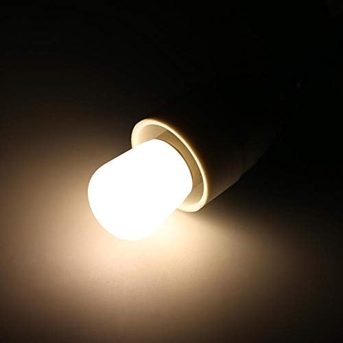 Qmee refrigerador lâmpada lâmpada e14 parafuso quente branco/branco, 25w-30w bulbo de halogênio