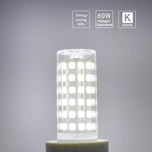 Trijzhou 5 pacote g9 lâmpadas led lâmpadas diminuídas 60w Halogen Light White 6000k 6W Luz 600lm 120V 130V