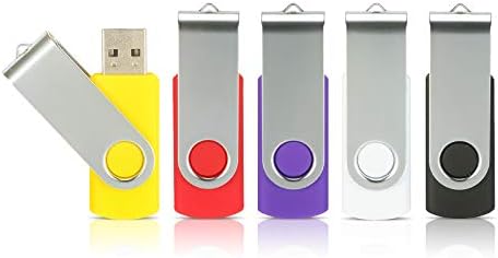4 GB de flash drives 5 pacote, Alihelan USB Flash Drive USB 2.0 Drive do polegar Memória giratória Stick