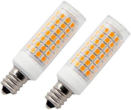 Bulbos de LED e12, 6W lâmpadas de candelabra de 60 watts equivalentes, lâmpadas lustres de lustre 3000k