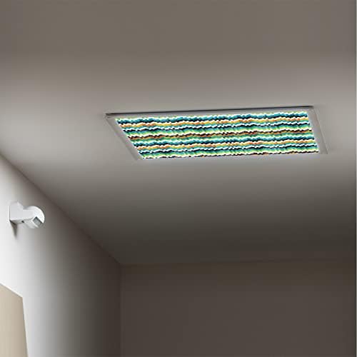 Tampas de luz fluorescentes para painéis de difusor de luz de teto-capas de luz-fluorescentes de padrão-geométrica