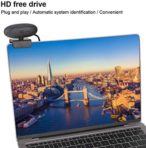 Câmera de computador PUSOKEI HD 1080P, webcam com drive gratuito e lente HD de foco automático para o microfone