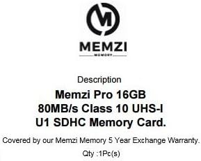 MEMZI PRO 16GB CLASS 10 80MB/S SDHC Memory Card para Nikon DL ou Nikon 1 Series Câmeras Digital