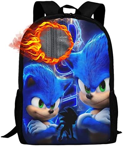 Shefdveg Backpack azul fofo para o laptop de viagem Daypack 3D Print Saco para meninos e homens