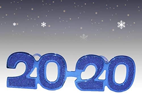 Óculos de sol dos óculos de olho AMOSFUN GLITTER 2020 ANO ANO NOVO ANO FUNCIONAL Partema Função de Ano Novo Favorias