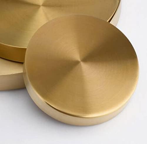 Bandejas decorativas de ouro de Philopack Organizador de armazenamento de servir redonda para a mesa de café