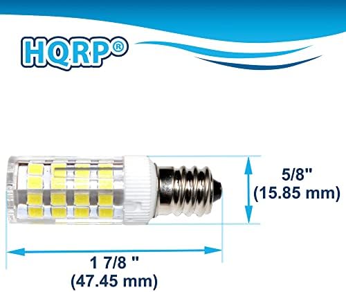 HQRP E12 110V Lâmpada LED Compatível branco com o irmão 634D / 934D / LS-2125 / LX-3125E / RS25 / VX707