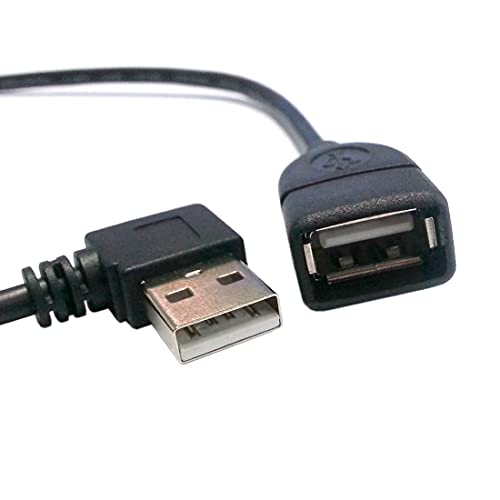 Cabo de extensão CHENYANG CY USB 2.0 TIPO-A 90 graus de 90 graus USB 2.0 para fêmea de extensão
