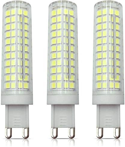 G9 Bulbos de LED diminuem 10W110V Luzes de milho led de 6000k de 6000k, Base Bi-Pin G9, Dimmable,