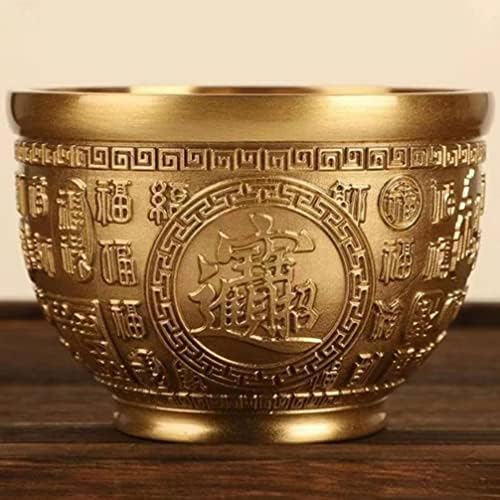 Patkaw Home Decor Bowl Brass Brass Cornucopia Bowl Feng Shui Treasure Fortune Basin Riqueza Boa Prosperidade