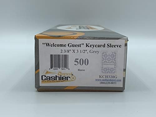 500 Caixa depota-chave Envelope/Manga Welcome Guests 2-3/8 x 3-1/2 500CT