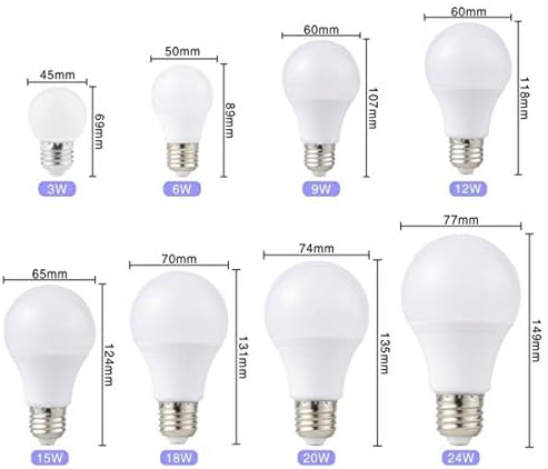Heyinging525135 LED BULBA Alto brilho para uso em casa Decoração de casa branca quente e fresca