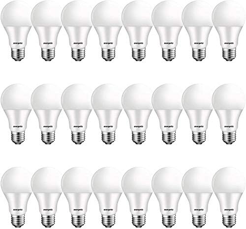 Lâmpadas LED de 24 pacote A19 equivalentes de 60 watts, 5000k Daylight, E26 Base média, 750