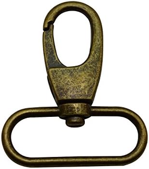 Wuuycoky bronze 1,5 diâmetro interno anel oval de fivela de lagosta