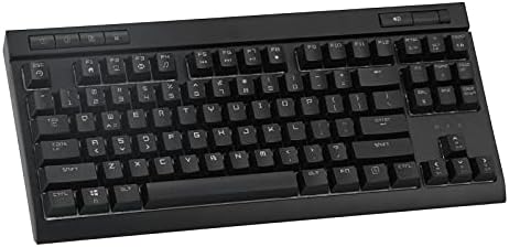 Teclado mecânico, 87 chaves botões de jogo profissional teclado mecânico suporta rgb llight llight teclado à prova