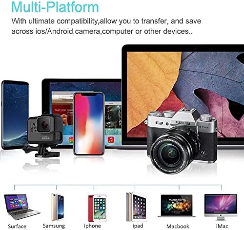 BOXWAVE SMART GADGET Compatível com Acer Travelmate Spin B3 - AllReader SD Card Reader, MicroSD Card Reader
