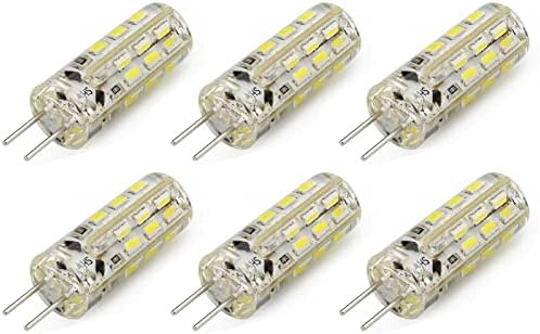 Lâmpadas de base da base xianfei bi-pinos, lâmpada G4 LED, 6 pacote de 2 watts AC/DC 12V G4 Bulbos de iluminação
