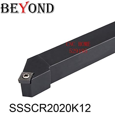 FINCOS SSSCR2020K12/SSSCL2020K12, Use Inserção de Carboneto SCMT120404/SCMT120408 Para girar o suporte da ferramenta