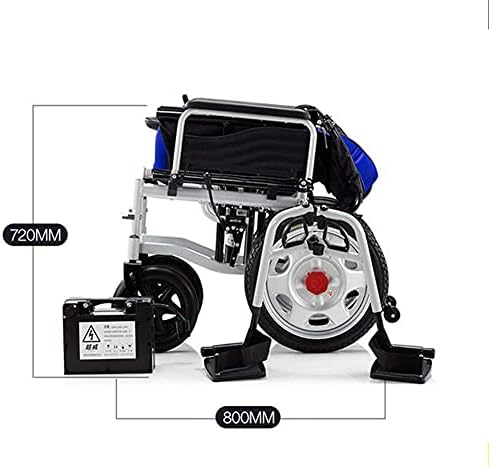 Neochy Fashion Portátil Cadeira de rodas portátil Scooter portátil dobrável com vaso sanitário para pacientes hemiplégicos com deficiência de perna idosa preto