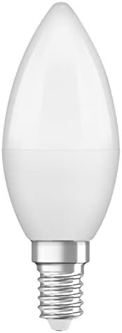 Lâmpada LED clássica B da forma de vela de Osram, plástico, branco quente, E14, 5,7 W, conjunto de 4