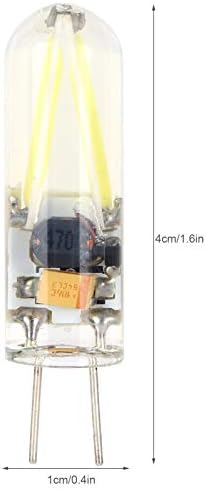Lâmpada de base de base 2W BI Pin, lâmpada de 5pcs G4 LED, equivalente ao LED de halogênio de 20W,