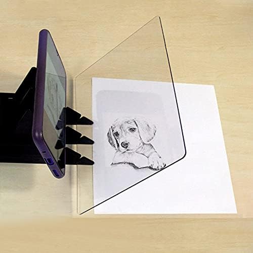 B5 Placa de desenho óptico Imagem Reflexão Rastreio Rastreamento da placa de esboço Folha de reflexão Assistente de tinta fácil base baseado em zero, espelho de espelho para iniciantes para iniciantes ferramentas de pintura de arte com colchetes