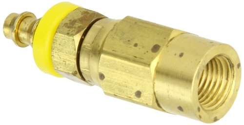 Eaton Weatherhead 10004b-254 Feminino giro do tubo feminino, Brass CA360, ID da mangueira de 1/4 , tamanho de tubo de 1/4