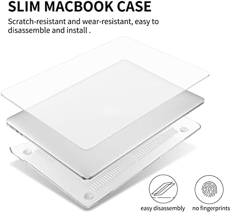 WATBRO Compatível com MacBook Air 13,6 polegadas Caso 2018-2020 Release M2 A2681, cor de lapto leve leve