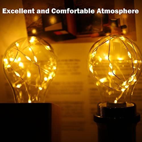 Lâmpada decorativa, lâmpadas de fada LED 2W, lâmpadas fofas equivalentes a 15W para luminárias pendentes,