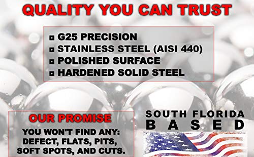 PGN - 1/2 polegada AISI 440 Bola de rolamento de aço inoxidável G25 Precisão