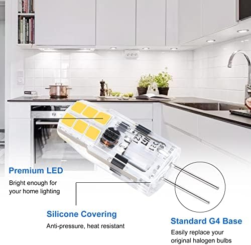 G4 Bulbos LED, hengbo 12 volts de 20 watts Substituição de lâmpada de halogênio 6000k Bi Base Base Base Base