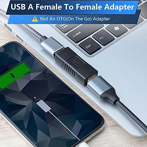SISN USB 3.0 Conector feminino para fêmea adaptador USB 3.0 Adaptador Adaptador Converter Bridge Extension