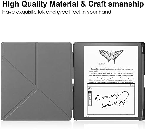 Caso Slimshell para o Kindle Scribe 10.2 ”2022 Lançado, Origami Standing PU Lightweight Leather