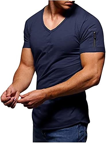 Treino muscular masculino T-shirt atlético Fashion Moda de Moda curta Manga curta Camisas de fitness camisetas