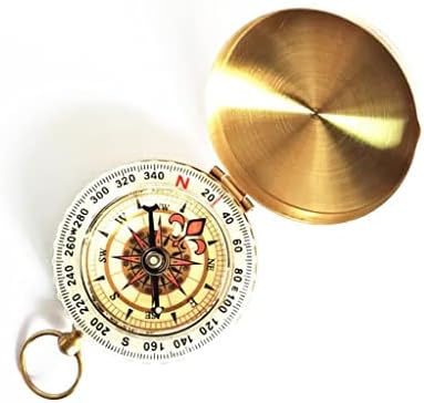 WSZTT Camping Pocket Pocket Brass Gold Compass portátil Compass para navegar atividades ao ar livre