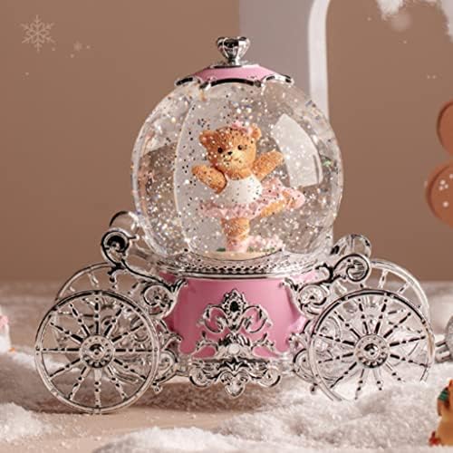 Asuvud Dream Snowflake Crystal Ball Music Box Octave Box Night Light para enviar namorada presente de aniversário