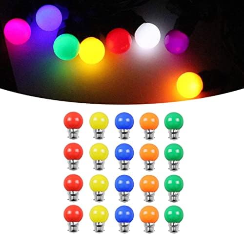Lâmpadas coloridas de eaarliyam, lâmpadas coloridas LED b22 lâmpadas de iluminação de baioneta Bulbo multicolorido