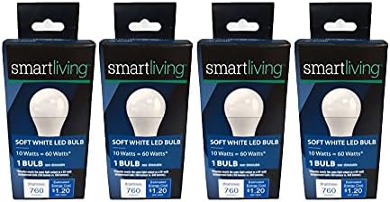 Smartliving 60 watts 760 lúmens, lâmpadas de LED brancas macias