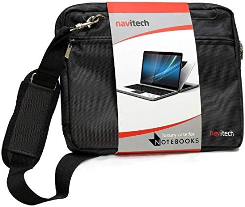 Navitech Black Premium Messenger/Carry Bag Compatível com o Chromebook Lenovo 100e 11,6 polegadas | Lenovo