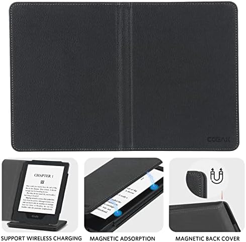 Cobertão Cobak para Kindle Paperwhite - Toda a capa de couro PU com recurso de esteira de sono automático