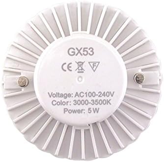 Bonlux LED GX53 sob luzes do gabinete 5 watts quente LED branco GX53 Luz de disco para gabinete,