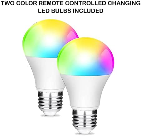 LightAccents de duas lâmpadas inteligentes de alteração de cor LED com controle remoto - 10 watts