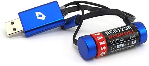 FIRSEVENS USB EDC Flex Charger, carregador de bateria portátil para NIMH e Li-Ion, 16650, 17670, 18650, 26650)
