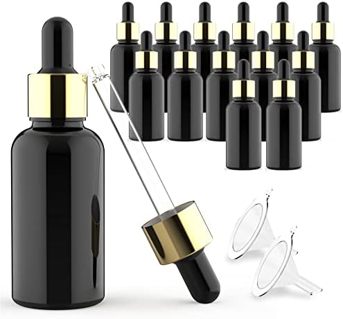 12 Pacote de gotas de gotas de olhos de vidro para óleos essenciais, uso de perfumes de perfume
