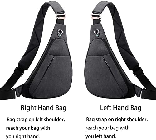 Lkex Crossbody Bag Anti-roubo Casual Backpack Casual Macke Sling Saco de saco de cinto de cinto
