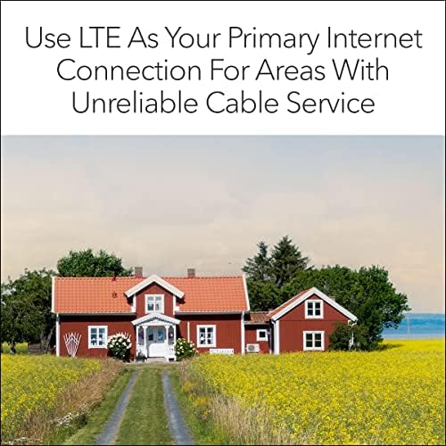 Netgear 4G LTE Broadband Modem-Use LTE como uma conexão primária à Internet ou solução de failover para Wi-Fi Always on, certificado com AT&T, T-Mobile e Verizon