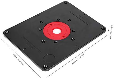 Placa de inserção de tabela de roteador moldada 300 mm x 235 mm x 9,5 mm de inserção de tabela de roteador