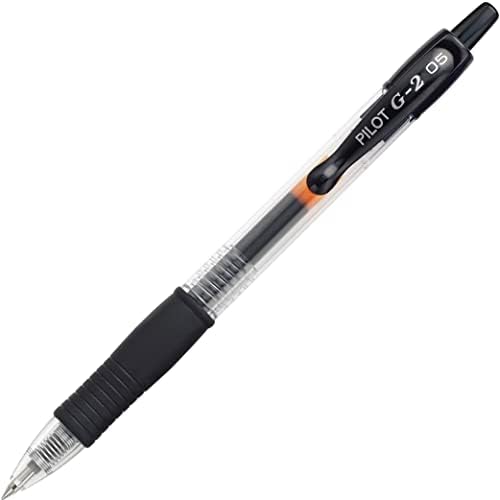 Pilot G2 Premium recarregável e retrátil canetas de gel de esfera, ponto extra, tinta preta, 12 pacote e g2 recarregável