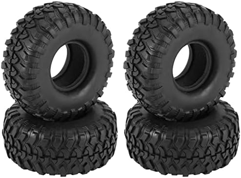 BMocoen 4pcs 1,9 polegada pneu de borracha 1,9 pneus 118x48mm para 1/10 rc rastreador trx4 scx10 90046 axi03007